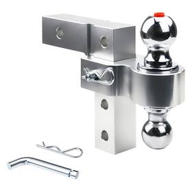 P0033-00025 Pldde 6 Inch Height Adjustable Trailer Hitch Ball Mount Fits 2 And 2-5/16 Balls 5k Lbs Gtw