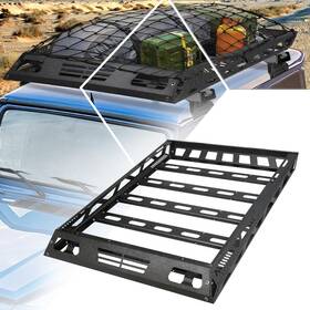 Pm-81866 Pm Performotor Universal Roof Rack Cargo Luggage Carrier Basket With Wind Fairing Net 47 L X Pm-81866 Pm Performotor Universal Roof Rack Cargo Luggage Carrier Basket With Wind Fairing Net 47 L X