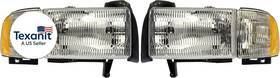 1590121 Products Headlight Assembly Compatible With Select Dodge Models 2 Pack