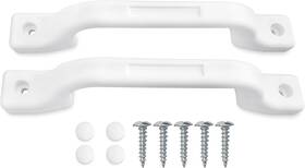 Ghwh2pc Products Rv Grab Handle - White Sturdy 2-pack Plastic Handles With Mounting Hardware Ide