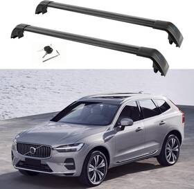 Au-bk0085 Psler Roof Racks Cross Bars For Volvo Xc60 2018-2025 With Metal Anti-theft Lock
