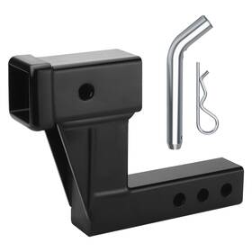 Cl-50650 Puxyblue Trailer Hitch Riser With 6 Inch Drop/rise Adjustment By Puxyblue- Black