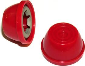 Quadrapoint 692622277245 Hub Caps For Bike/trikes Compatible With Popular Red Wagon Brand - Fits 3/8 Axle
