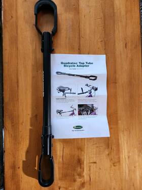 92034-1010 Quadratec Top Tube Y-frame Adapter 23.6 Inch - 31.5 Adjustable Bike Rack New Nwob