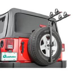 920341005 Quadratec Spare Wheel Mounting Bike Rack For Jeep Wrangler
