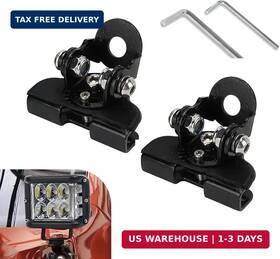 Qurzj2603bl-2pc Qurbuns 2 Pcs Led Light Bar Mounting Brackets Wide-angle Adjustable Pillar Hood Work La