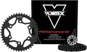 Racing 705354017437 Ck6130 Chain And Sprocket Kit Black