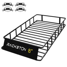 Rck-85-49-8 Racketon 85 Inch X49 X8 Roof Cargo Rack For Suv Car Trucks Heavy Duty Basket Anti-ru