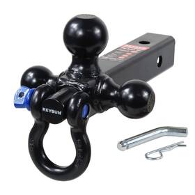 864058hp Reysun Trailer Hitch Tri Ball Mount And 360 Swival Tow Shackle Fits