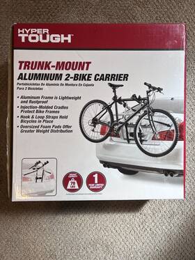 Ride 805089101057 Hyper Tough 2 Two Bike Carrier / Rack Brand New In Box Free Shipping