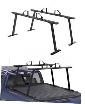 C52v02 Riwful Universal Truck Bed Rack Adjustable Aluminum Pickup Ladder