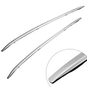 Roadfar 824382278327 Silver Roof Rack Side Rails Aluminum Top Rail Luggage Carrier Fi