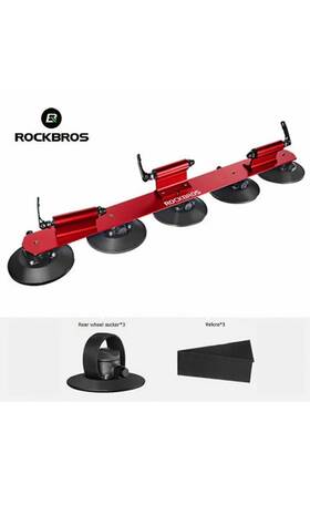 3-bike Rockbros 783057050166 Suction Rooftop Bicycle Rack For Cars. Carrier Quick Install 3-bike Rockbros 783057050166 Suction Rooftop Bicycle Rack For Cars. Carrier Quick Install