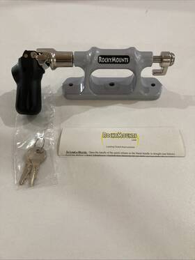 Rocky Mounts 186135000365 Locking Clutch Truck Rail Bike Mount Bolt On Fork Lock 2 Keys Rocky Mounts 186135000365 Locking Clutch Truck Rail Bike Mount Bolt On Fork Lock 2 Keys