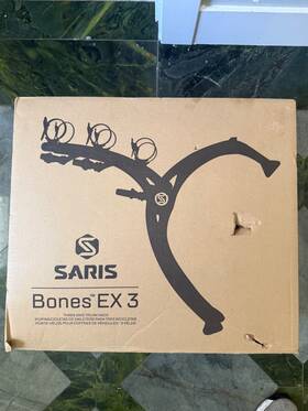 597235 Saris Bones Ex 3 803 Bike Car Trunk Red Rack Carrier Fits Bikes Free Shiping