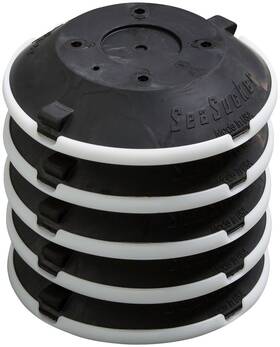 Cx2008b Seasucker Replacement Vacuum Pad - 6 Inch 5 Pack Black
