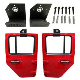 Sem-dh-001 Semtion 2pcs Jeep Door Hangers Storage Rack On Gagage Wall With Star Totem Compatible