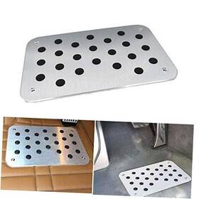 010001 Shan Dong Wu Di Best Industrial Co. Ltd Qcbs Universal Car Truck Floor Mat Carpet Heel Pad Plate Foot Pedal Rest Silver