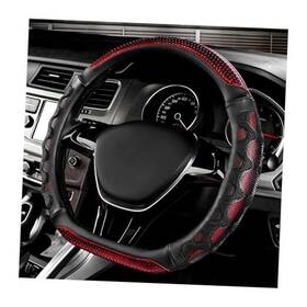 Shmzk-4180cs Shmzk Car Steering Wheel Cover 15 Inch Anti-slip Protector Red