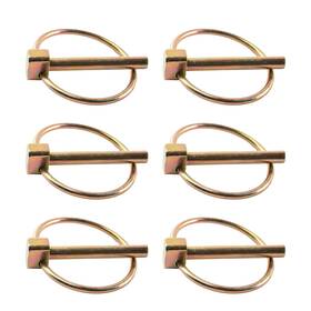 Xjy126 Siktorrwd 6pcs 1/4 Inch Heavy Duty Lynch Pin Assortment With Ring Locks Trailer Ga