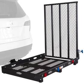 Silver Spring 744759197412 500 Lbs. Capacity Hitch-mounted Folding Steel Wheelchair Or Scooter Carrier With