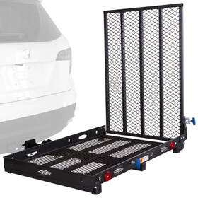 Mpn-303940504202 Silver Spring 500 Lbs. Capacity Hitch-mounted Folding Steel Wheelchair Or Scooter Carrier