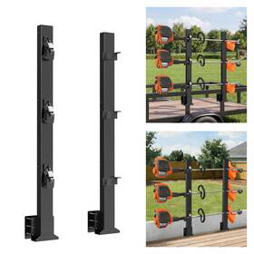 Sjpulmo Sjfg2 Weedeater Rack 3 Place Rectangular Hollow Section 360 Protect For Open Trailers