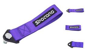 Spocoro 743811077310 Car Racing Tow Strap Front Or Rear Bumper Pack Of 1 Purple