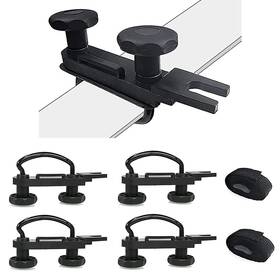 Ymx3-1-crs003 Sporacingrts 4 Pcs Roof Box U-bolt Clamps Rooftop Car Van Mounting Accessories U-bracket M