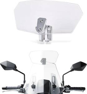 Sresk 774388431557 Motorcycle Windshield Extension Spoiler Clips Universal Adjustable Wind Air Defl