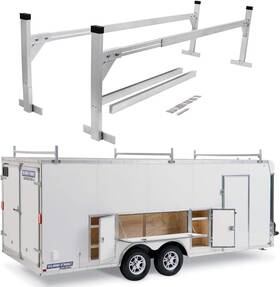Xdc62 Starone Adjustable Trailer Ladder Rack 400 Lbs Capacity Aluminum