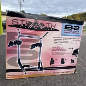 Stealth 058817710544 B2 Bike Carrier Bumper Vans Stations Wagons Cars Suvs Bicycle Rack Nos