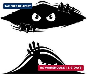 Stickios 850065178240 Funny Car Stickers Bundle - Peeking Monster Dent And Scratch Cover Bumper