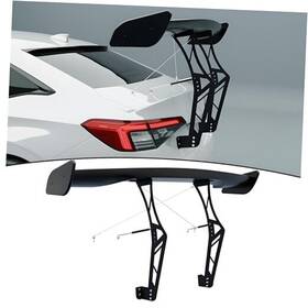 X026us Stsev01 Universal 55 Inch Car Rear Spoiler Chassis Mount Wing Glossy Gloss Black