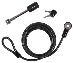 Swagman 776214640300 Anti-wobble 5/8 Inch Threaded Hitch Pin And 8.5ft Cable Black