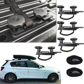 Sydsz 736961204903 4 Pcs Metal Universal Roof Box U-bolt Clamps Car Van Mounting Fitting Kit U B