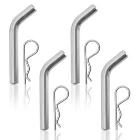 Fusuch00196 Syowada 4pcs Steel Trailer Hitch Pin And Clip With Grooved Head Fits 2 Or 2-1/2