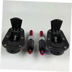 Teamwill 718255041333 Black Racing Car Quick Release Bonnet Lock Hood Pins Latch No Key Locking Kit