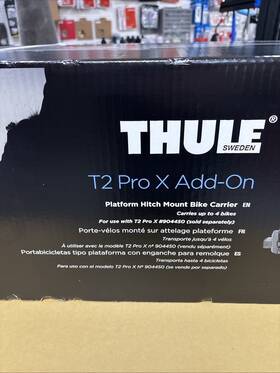 Thule 091021756380 T2 Pro X Add On Black In Original Box