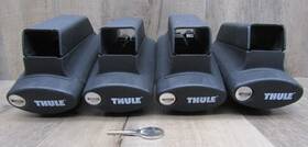 450-450r Thule 450 Crossroad Foot Pack For Square Bars With Locks And Key Raised Rail Roof