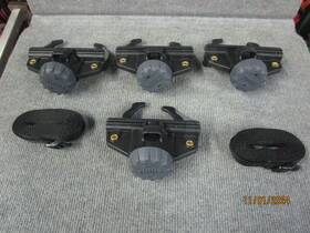 7521-523001 Thule Set Of 4 Fast Grip Clamps Twist Locking Pulse Cargo Box New