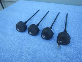 853-2474 Thule 4 Tightening Knobs Roof Rack Factory Rails Towers With Locks And Key