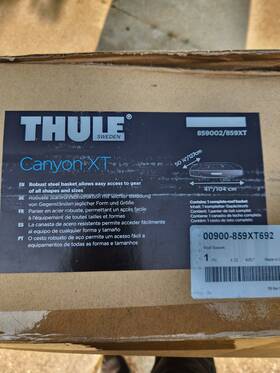 8591xt Thule 859xt Canyon Roof Mount Cargo Basket Black With Locks Straps