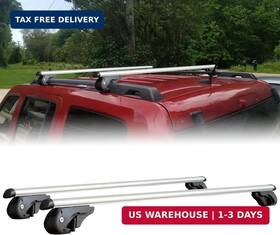 Tioyar 762178575536 56 Inch All Black Universal Crossbars Roof Racks Compatible With Raised Side Ra