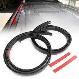 75565-0c020 Top-max Roof Drip Molding Weatherstrip Seal Kit Fit Crew Cab Black