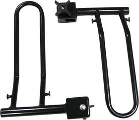 50027 Towing Products 313088076011 50582 2-1/4 Inch Wide Wheel Cradles For Bike Rack - 2 Pieces Black