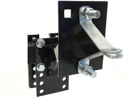 80071 Towing Products Powder Coat Black Trailer Spare Carrier With Tire Locking Bracket