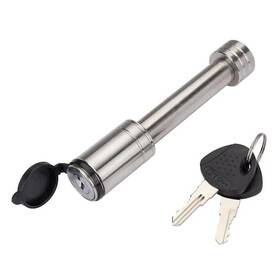 Towsmart 875195007345 2.75 Inch Stainless Barrel Style Receiver Hitch Pin Lock With Sleeve