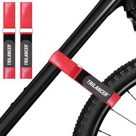 Lancer10bd Trilancer Bike Rack Straps With Extra-wide Silicone Anti-slip Coating 2-pack