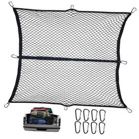 Net1 Truck Bed Net Cargo For Pickup - Heavy Duty Stretchable 4x4 To 8x8 Black